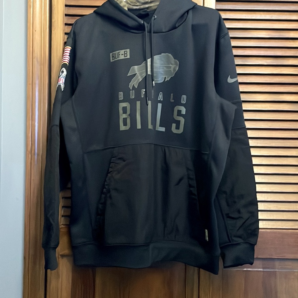 Nike Buffalo Bills, Black 2020 Salute to Service Sideline Performance Hoodie